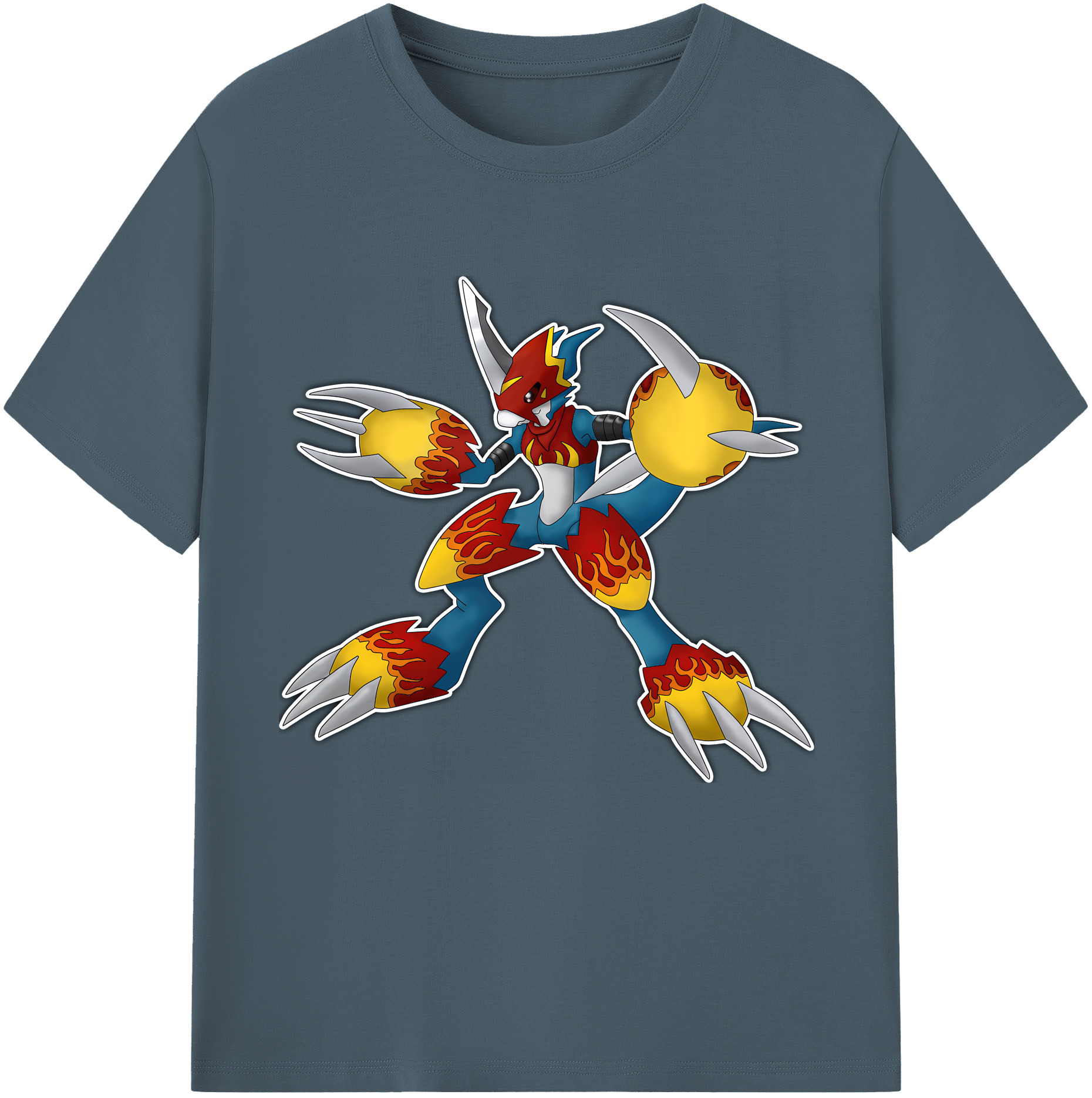 （画像用） Digimon デジタルモンスター/デジモン 綿100％半袖Tシャツ（フロントプリント）